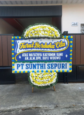 Papan Bunga Duka di Kampungbaru